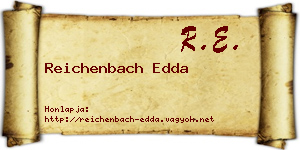 Reichenbach Edda névjegykártya